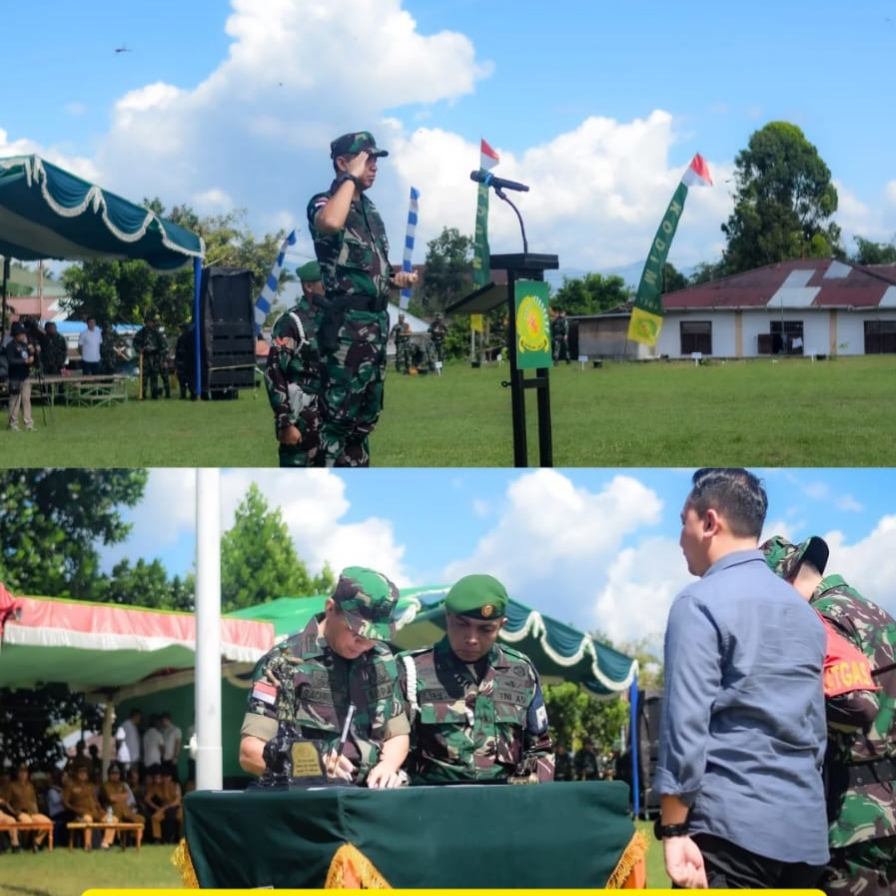 Kenakan Seragam TNI, Bupati Boltim Jadi Inspektur Upacara pada Pembukaan TMMD ke-120 Tahun