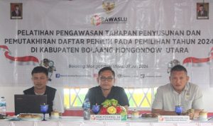 Bawaslu Bolmut Gelar Pelatihan Pengawasan Pemutahiran Data Pilkada 2024