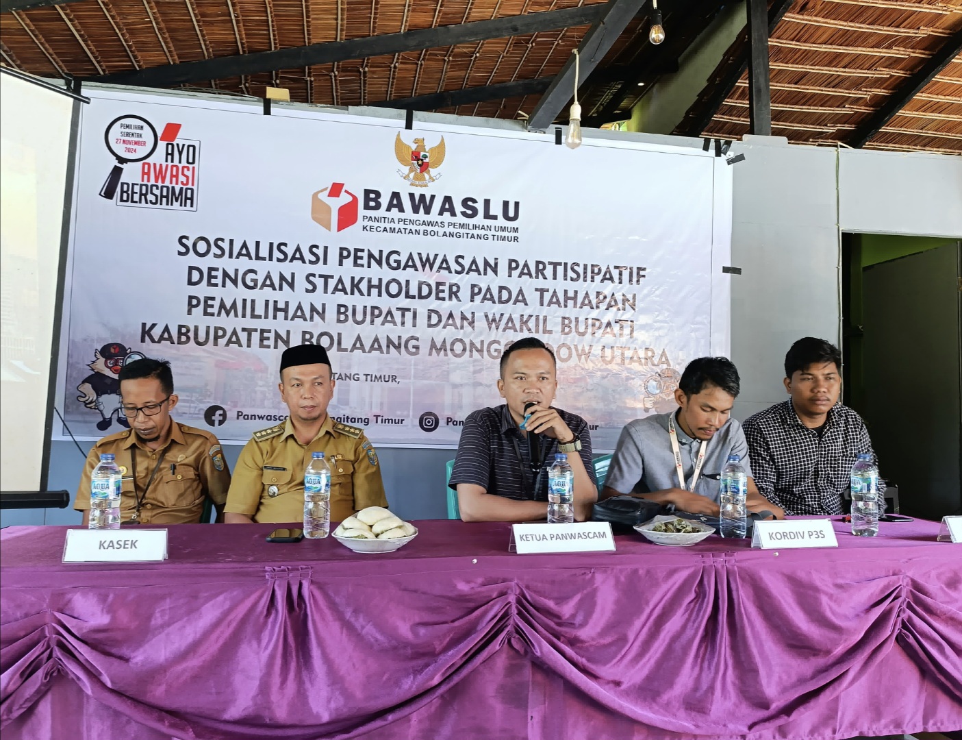 Panwascam Boltim Gelar Sosialisasi Pengawasan Partisipatif Stakeholder pada Pilkada 2024