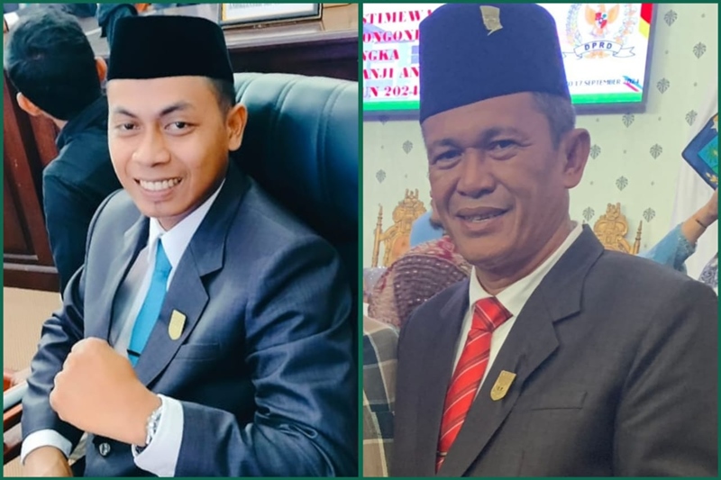 Ramlan Tinamonga (PAN) dan Abdul Zamad Lauma (PDIP).