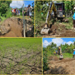 Sulhan Pimpin Warga di Empat Desa Kecamatan Sangtombolang Perbaiki Saluran Air Persawahan.