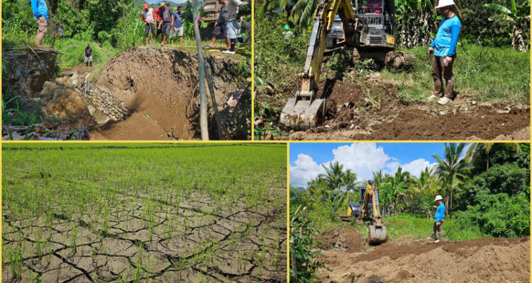 Sulhan Pimpin Warga di Empat Desa Kecamatan Sangtombolang Perbaiki Saluran Air Persawahan.