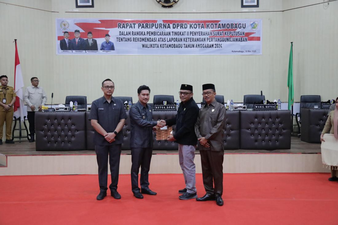 DPRD Kotamobagu Gelar Paripurna Tahap II LKPJ Wali Kota Tahun 2024.