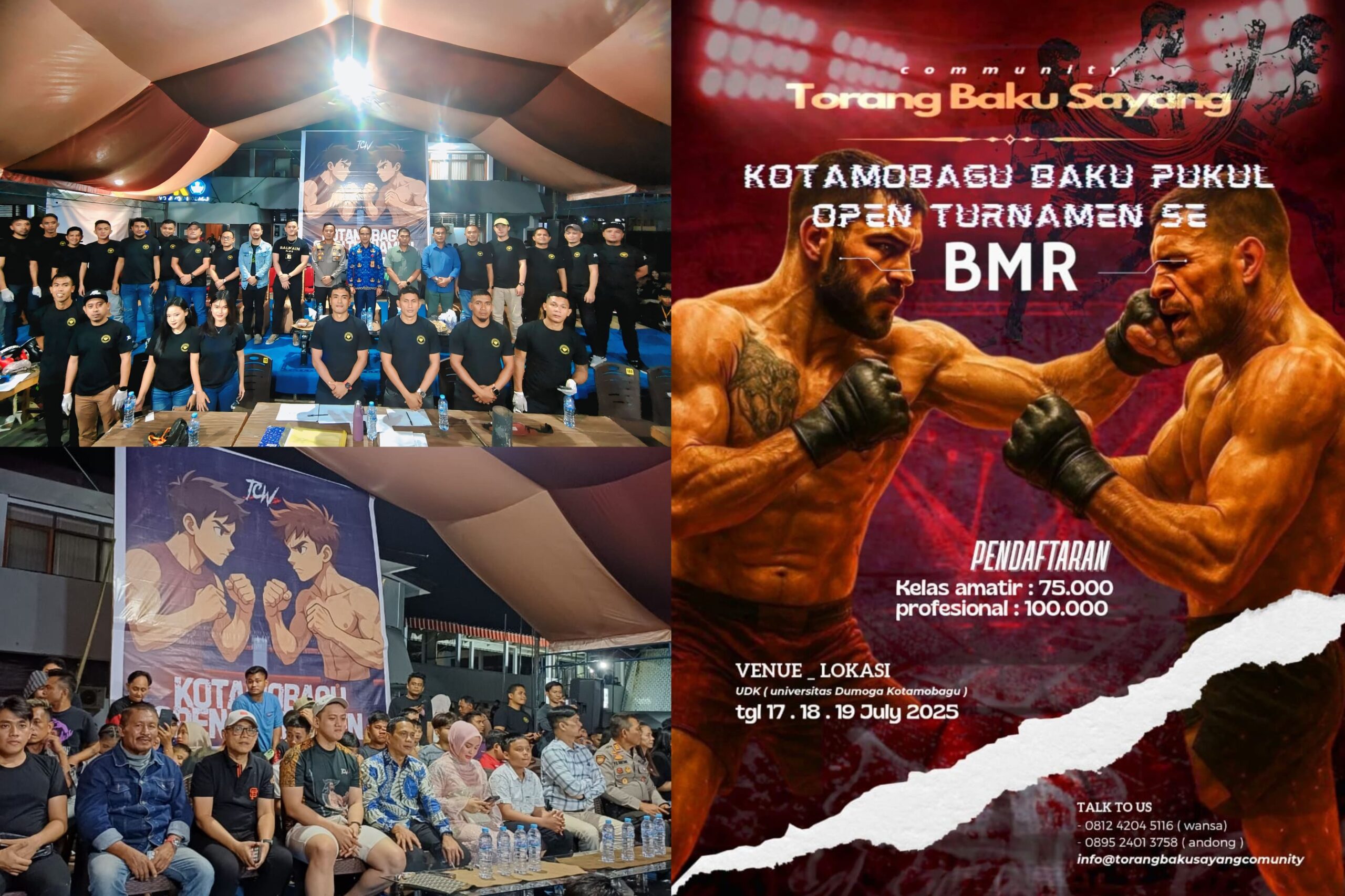 TBS Community Kotamobagu Sukses Menggelar Baku Pukul Open Tournament 2025.