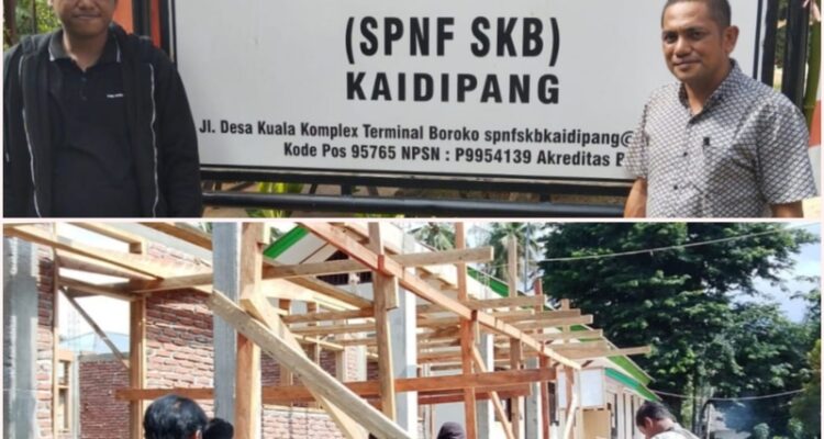Pembangunan Ruang Kelas SKB Kaidipang Terus di Genjot, Target Rampung Sebelum Desember 2025.