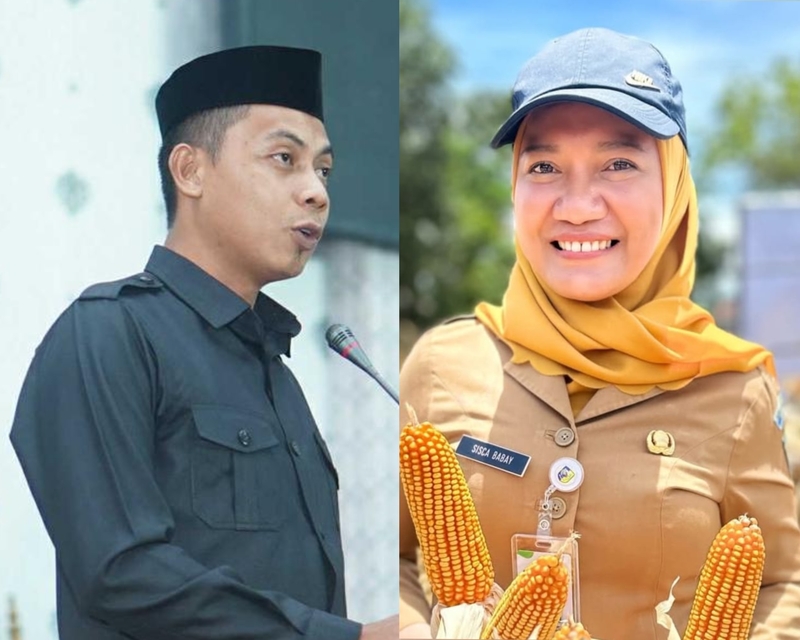 Ramlan Tinamonga (kiri) Siska Babay (kanan)