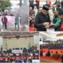 Pintu DPRD Kotamobagu Terbuka Saat Menerima Massa Aksi Demontrasi Senin 1 September.