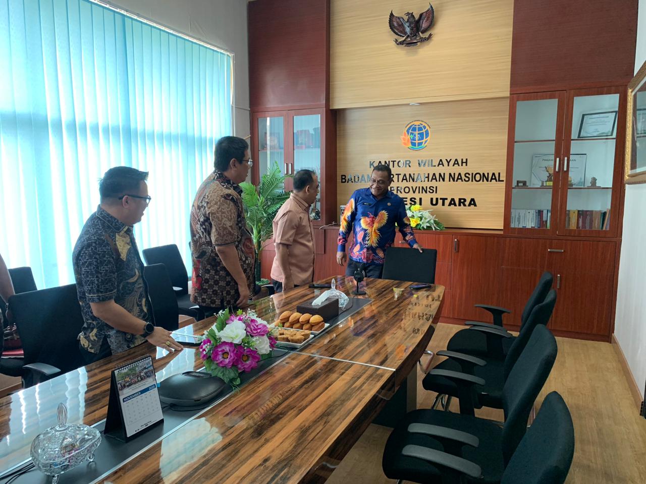 Pimpinan DPRD Bolmong Berkunjung ke Kanwil BPN Sulut.