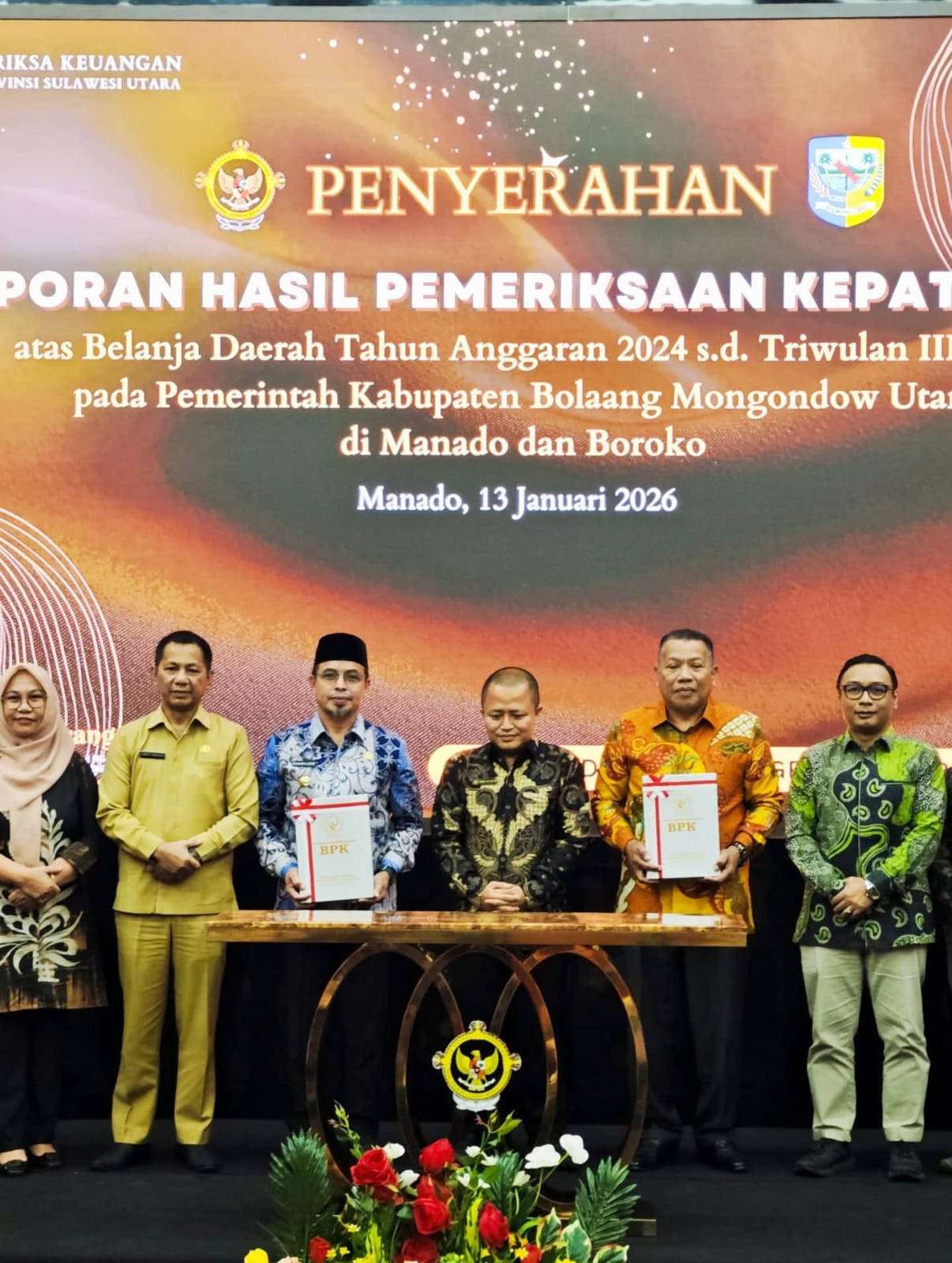 Pemda Boltara Terima LHPK Tahun 2024.