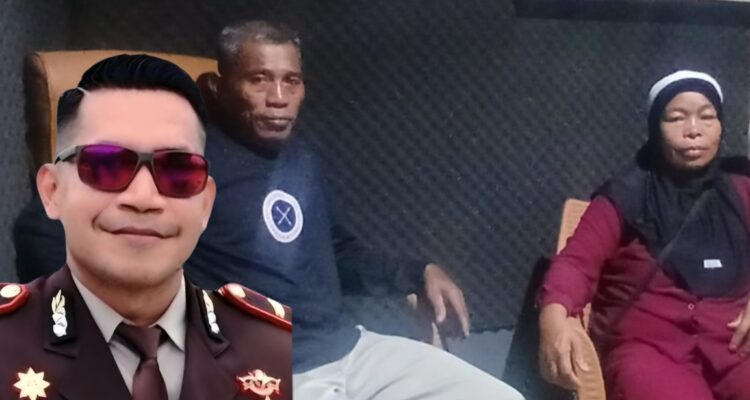 Foto: Kasat Reskrim IPTU Mario Sopacoly, S.H., M.H dan orang tua korban.